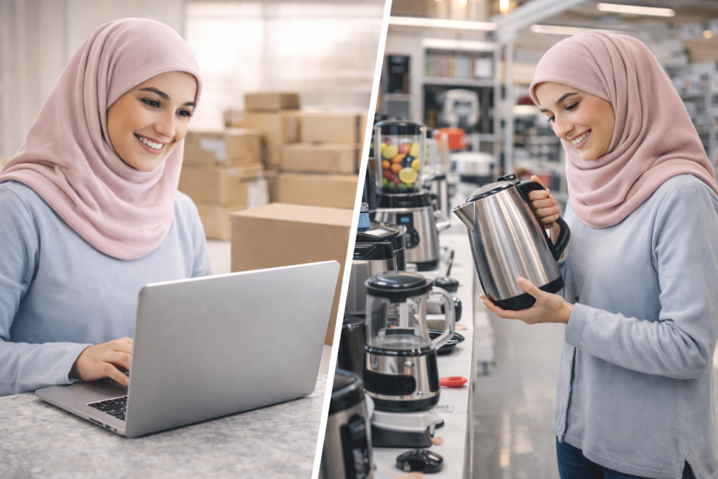 خرید اینترنتی لوازم آشپزخانه بهتر است یا حضوری؟
